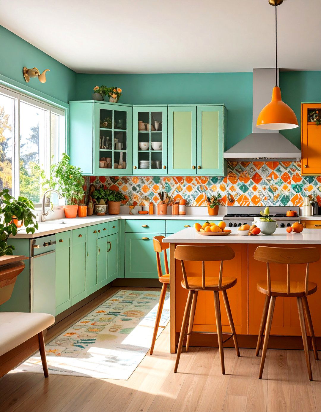 Forest Green Colorful Kitchen Nature - 20 Colorful Kitchen Ideas