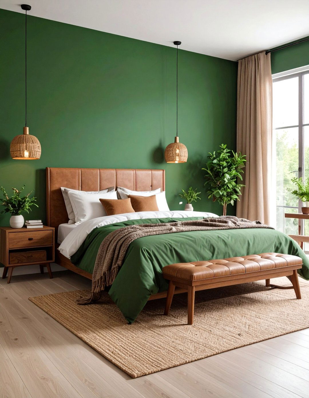 Forest Green Light Green Bedroom Depth - 20 Light Green Bedroom Ideas