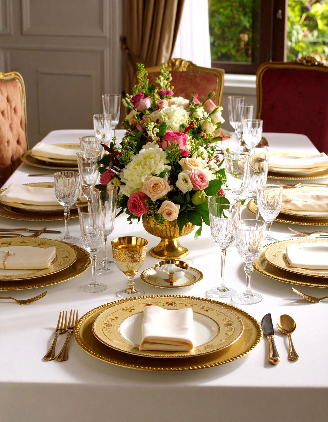 Formal Elegant Tablescape - 20 Tablescape Ideas