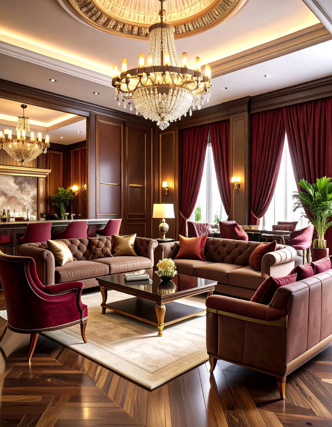 Formal Entertainment Luxury Living Room - 20 Luxury Living Room Ideas