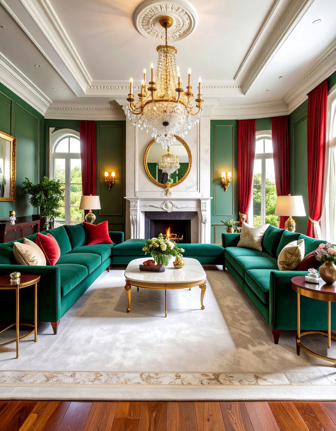 Formal Symmetrical Sectional Fireplace Living Room - 20 Living Room Ideas With Sectionals and Fireplace
