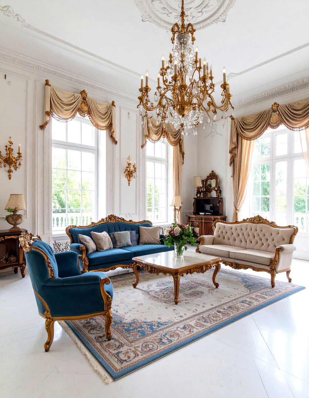 Formal Victorian Revival Parlor Room Grandeur - 20 Parlor Room Ideas