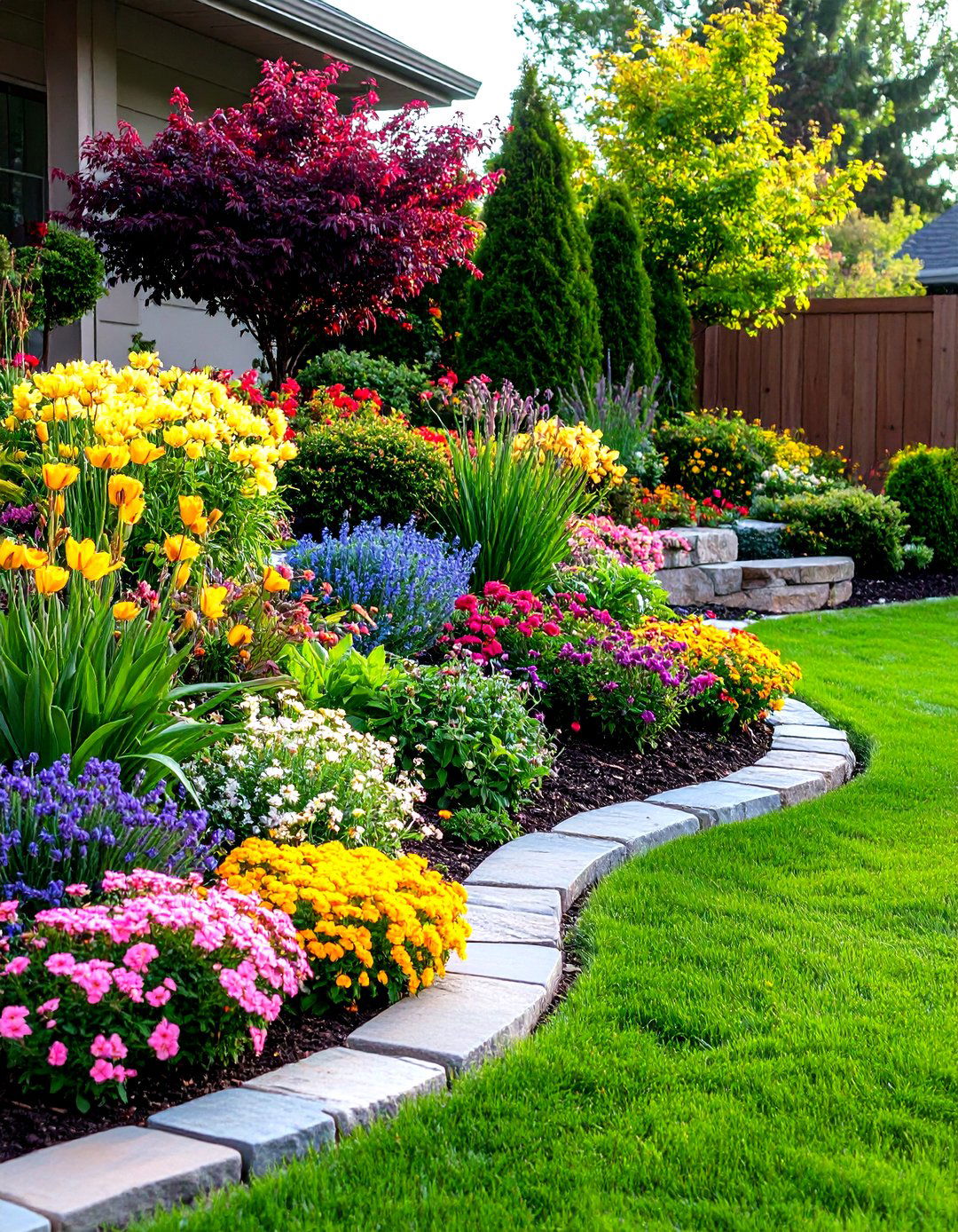 Foundation Planting Perennial Flower Bed - 20 Perennial Flower Bed Ideas