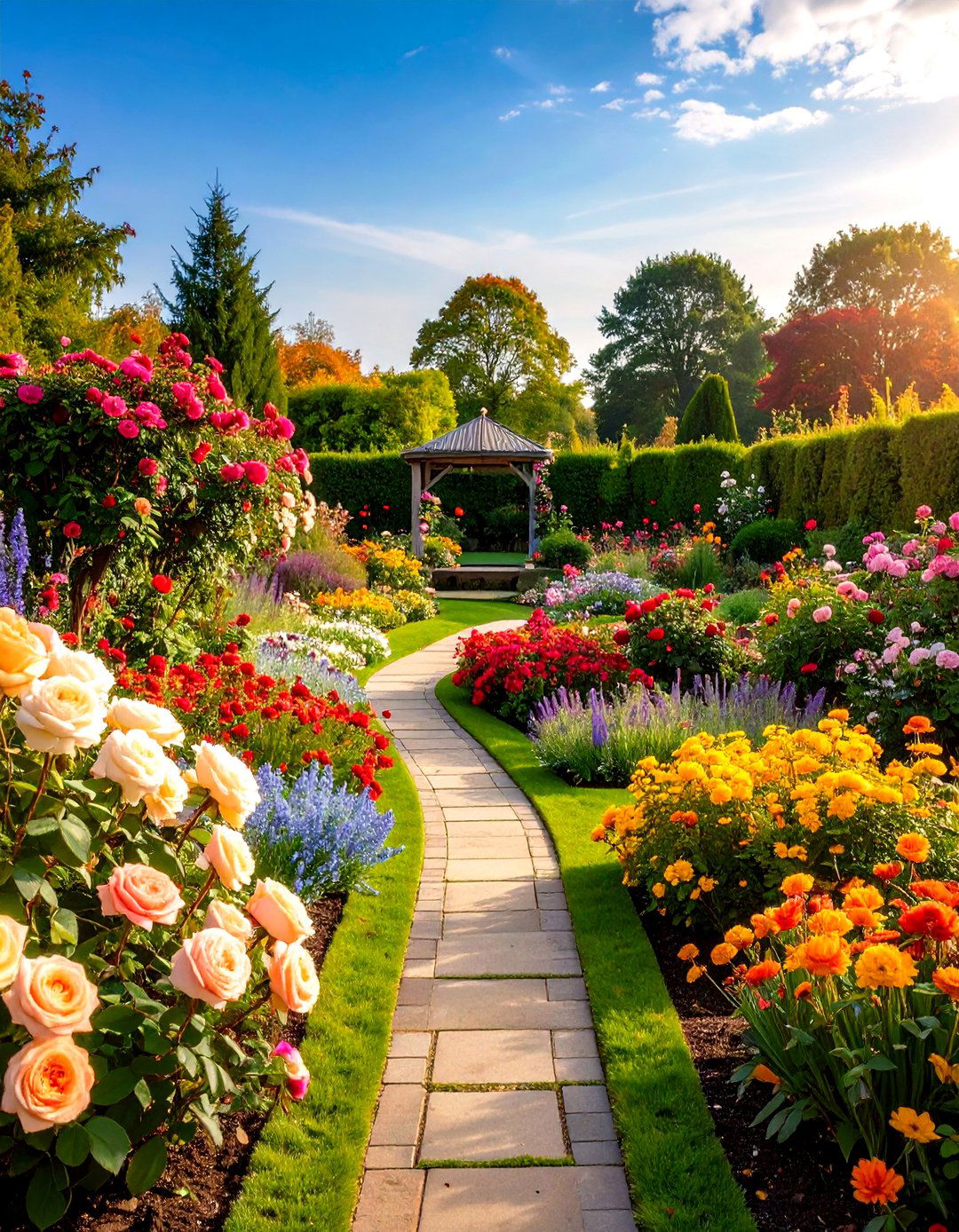 Four Season Rose Garden Display - 20 Rose Garden Ideas
