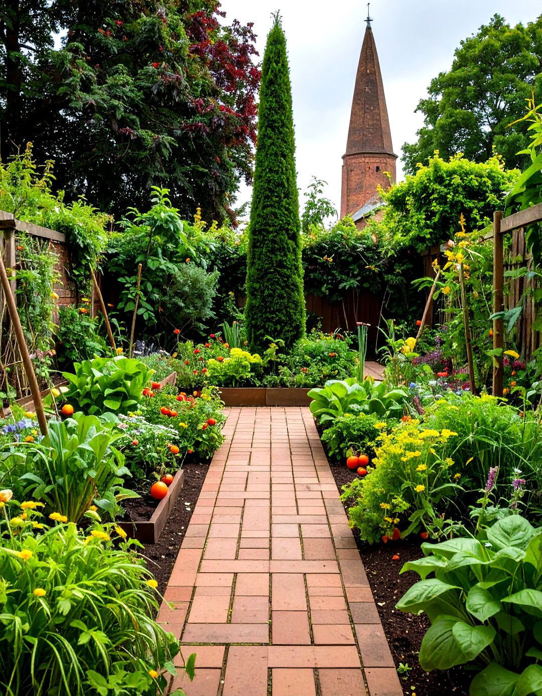 Four Square Kitchen Garden Layout for Easy Rotation - 20 Garden Layout Ideas