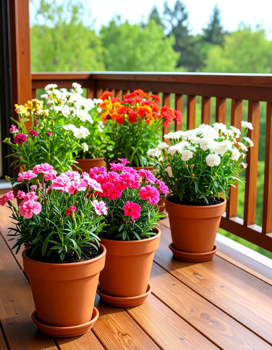 Fragrant Dianthus Balcony Clusters - 20 Flowering Plants for Balcony