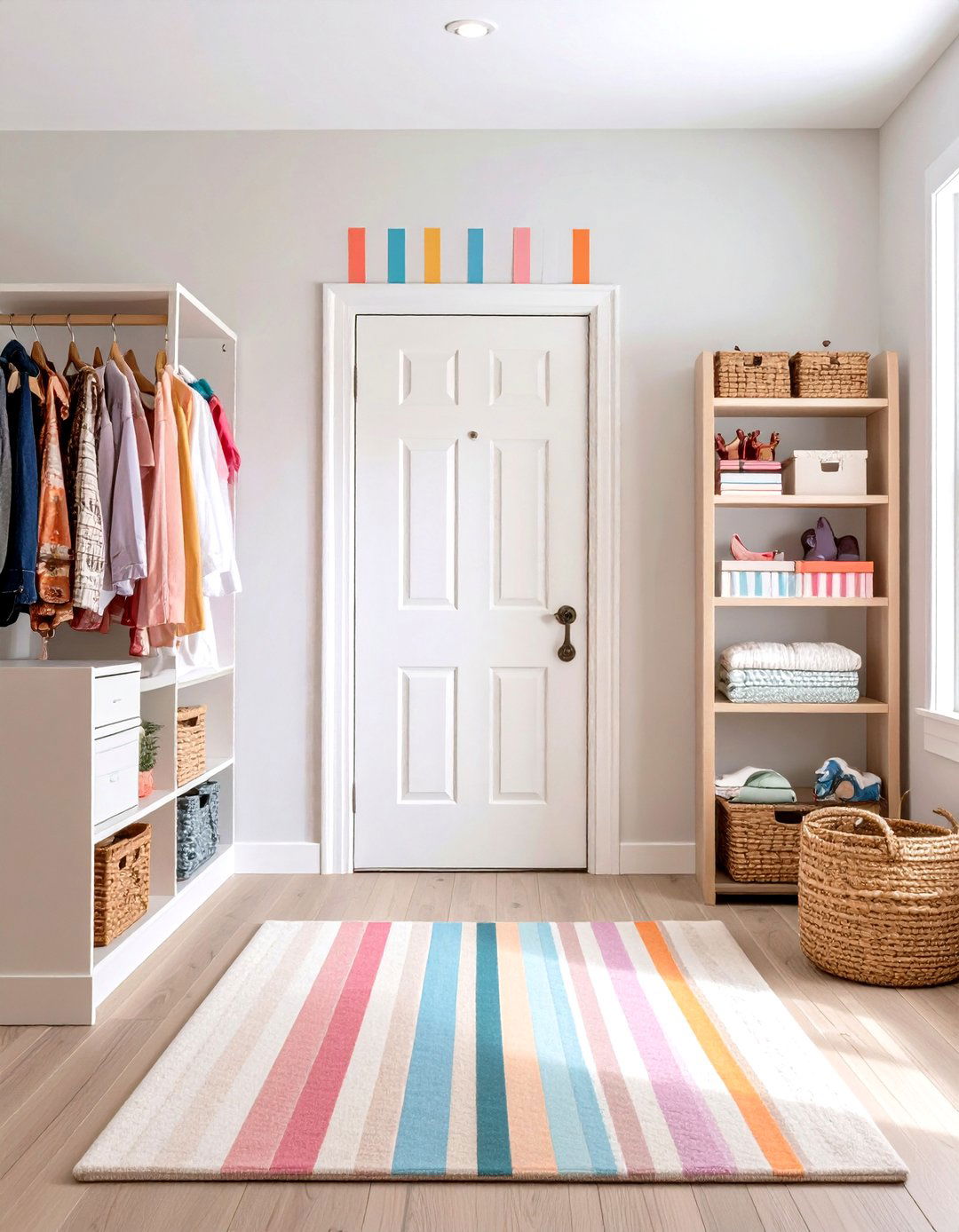 Frame Doors and Shelves with Removable Decals - 20 Dorm Room Decorating Ideas