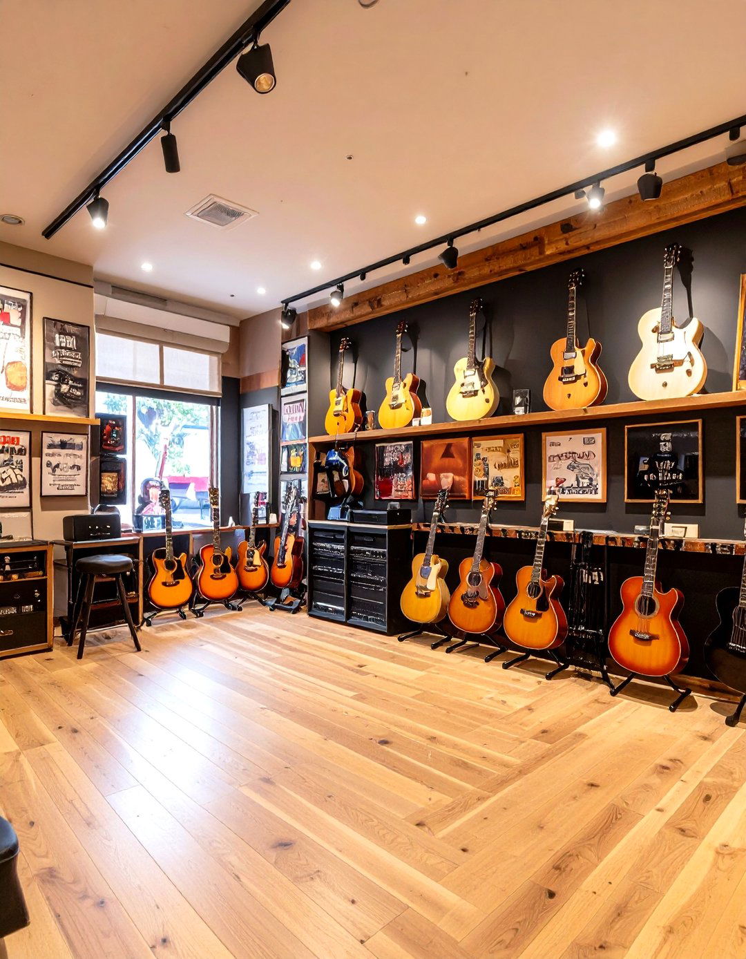 Framed Guitar Artwork and Memorabilia - 20 Guitar Room Ideas