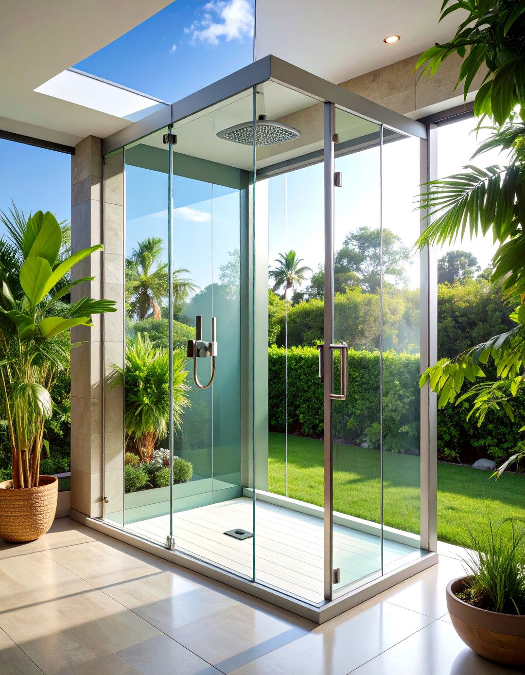 Frameless Glass Enclosure - 20 Small Shower Ideas