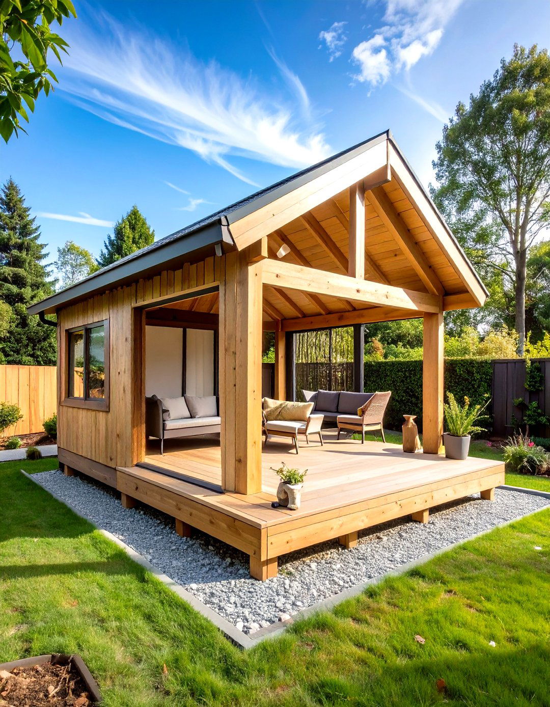 Freestanding Backyard Outdoor Catio - 20 Outdoor Catio Ideas