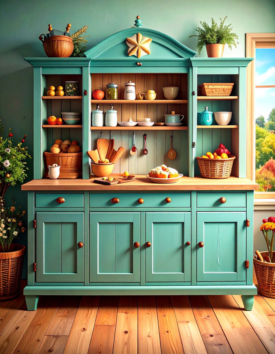 Freestanding Furniture Creates Flexible Work Zones in Cabin Kitchens - 20 Cabin Kitchen Ideas