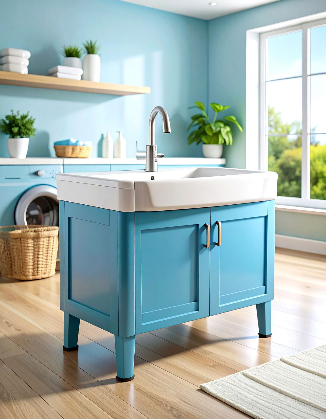 Freestanding Utility Laundry Room Sink - 20 Laundry Room Sink Ideas