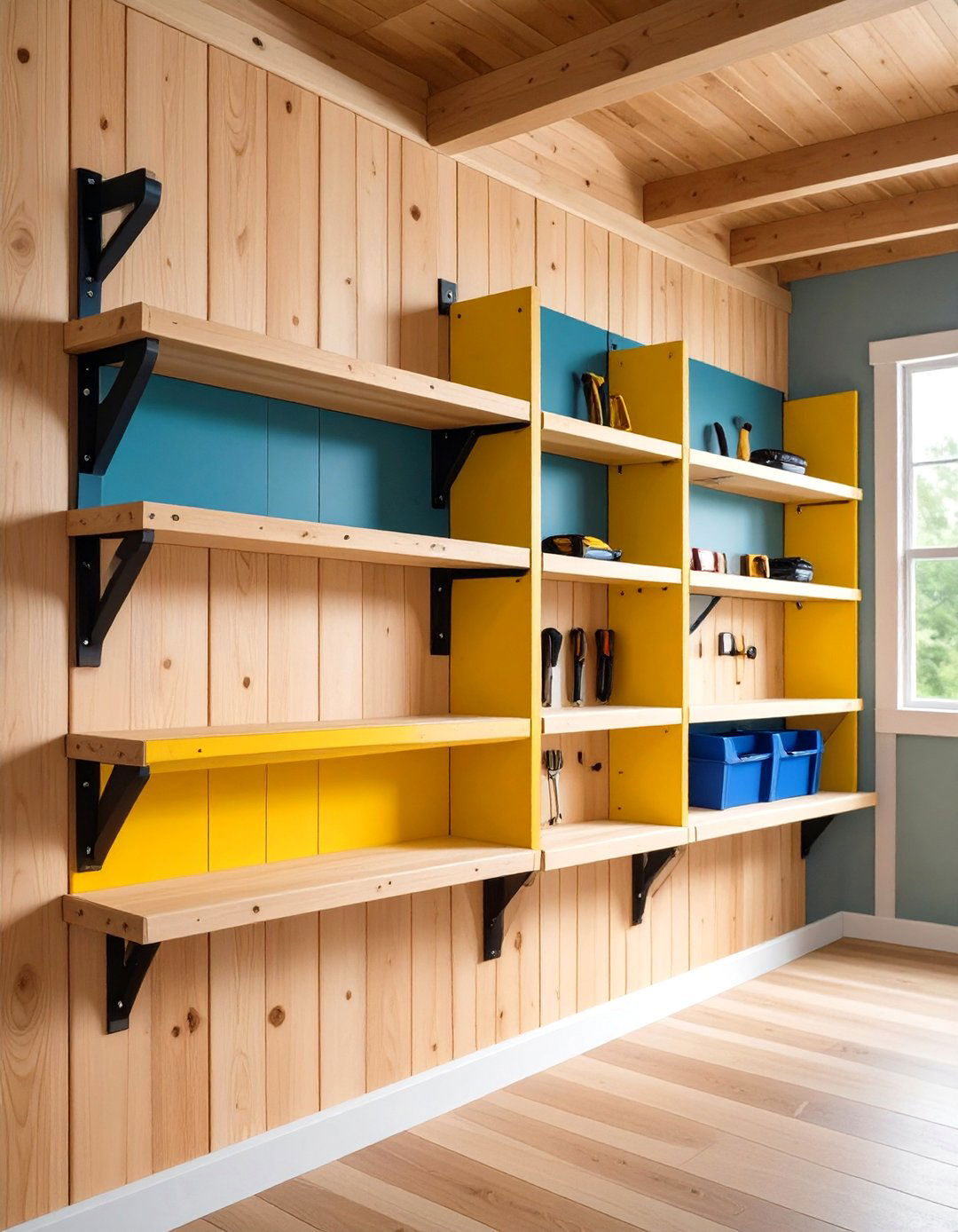 French Cleat Tool Shelves - 20 Shed Shelving Ideas