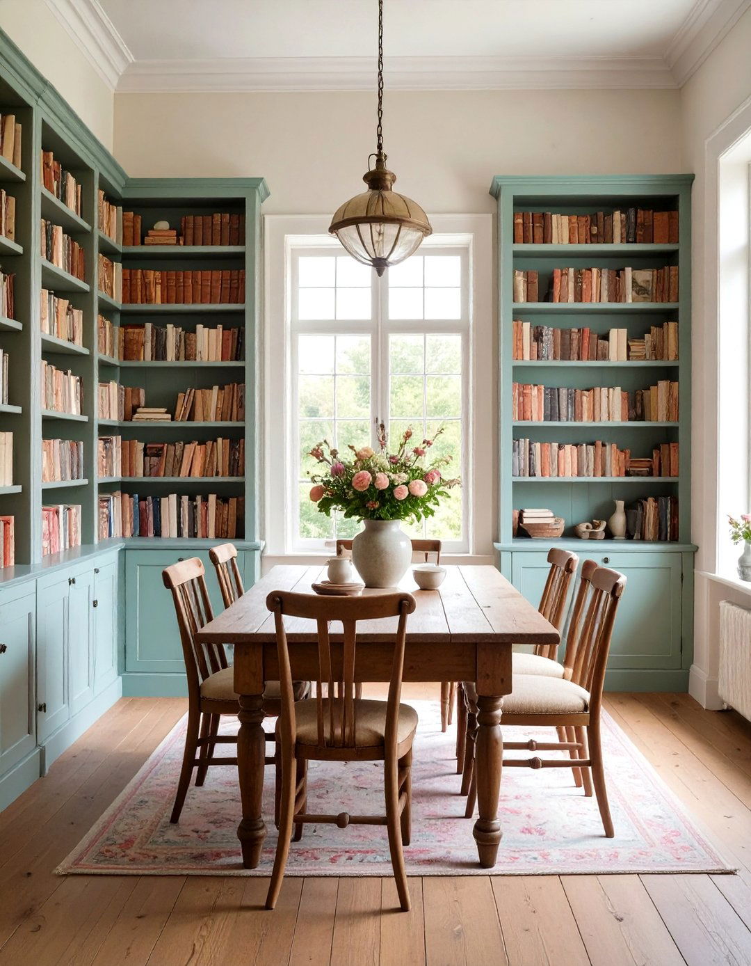 French Country Bookcases Around Window - 20 Bookcases Around Window Design Ideas
