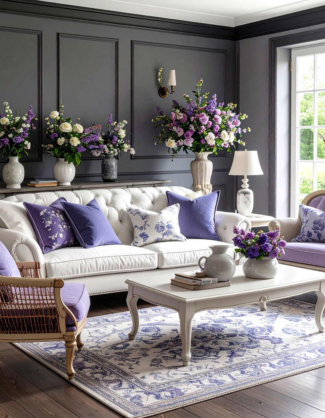 French Country Grey Walls Black Trim Living Room - 20 living room grey walls black trim