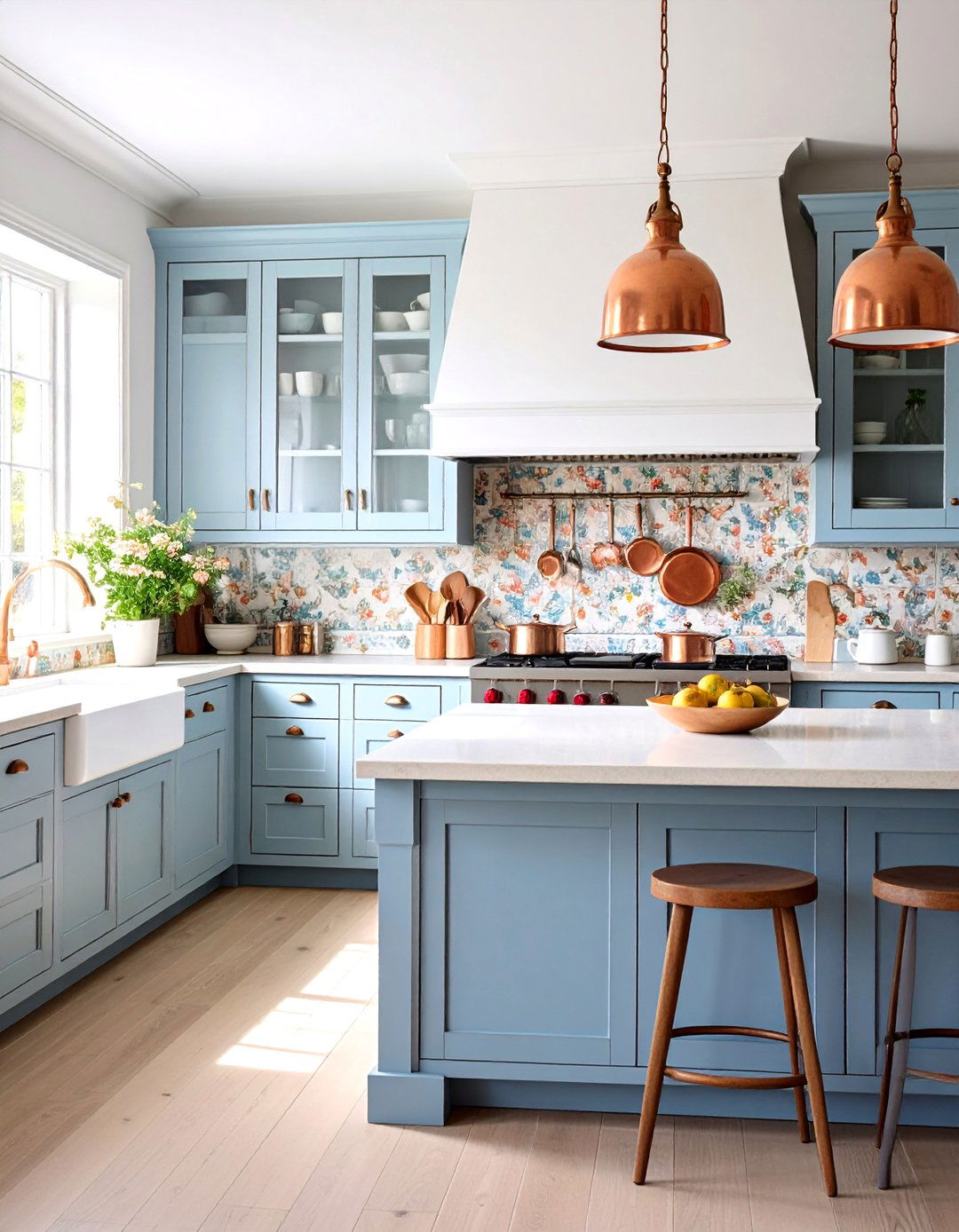French Country L Shaped Kitchen with Provence Inspiration - 20 l shaped kitchen ideas