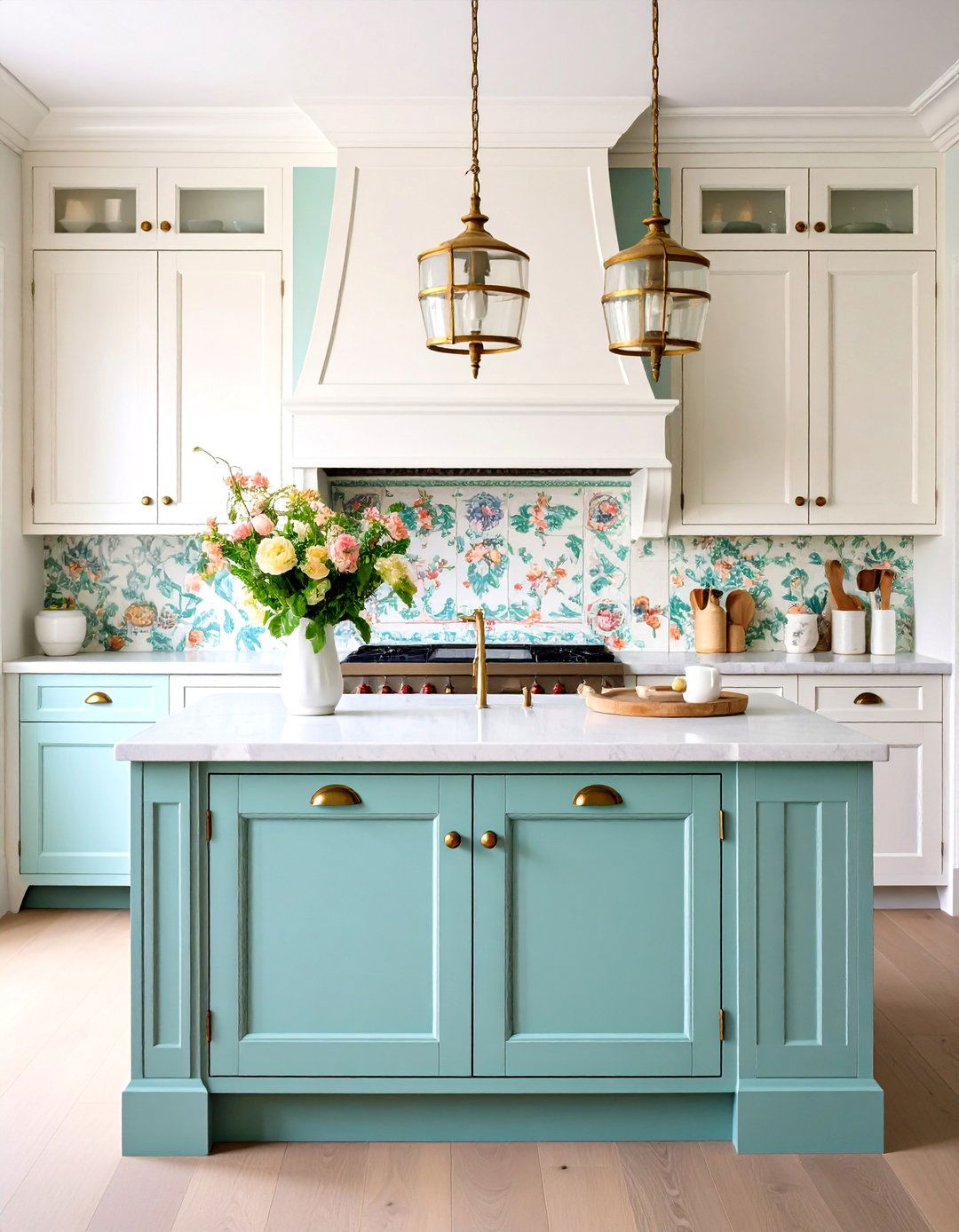 French Country White Oak Cabinets Kitchen - 20 Kitchens With White Oak Cabinets