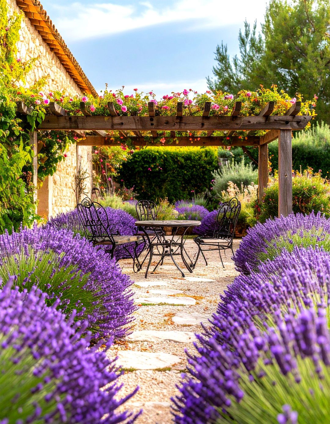French Provenal Mediterranean Garden - 20 Mediterranean Garden Ideas