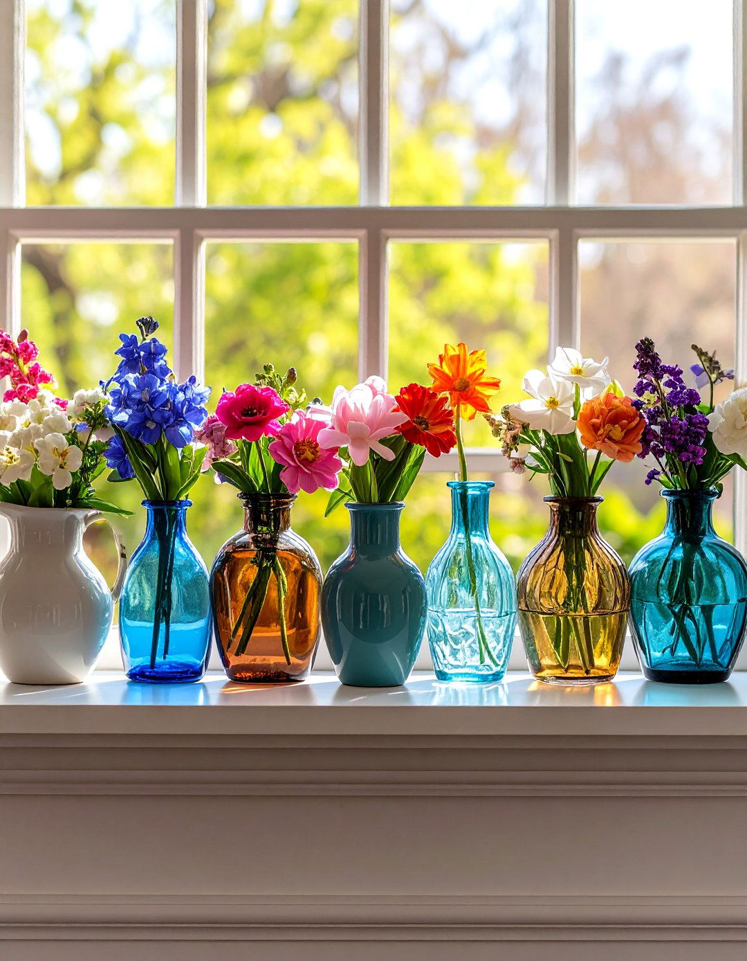 Fresh Flower Vignettes - 20 Spring Mantel Decor Ideas