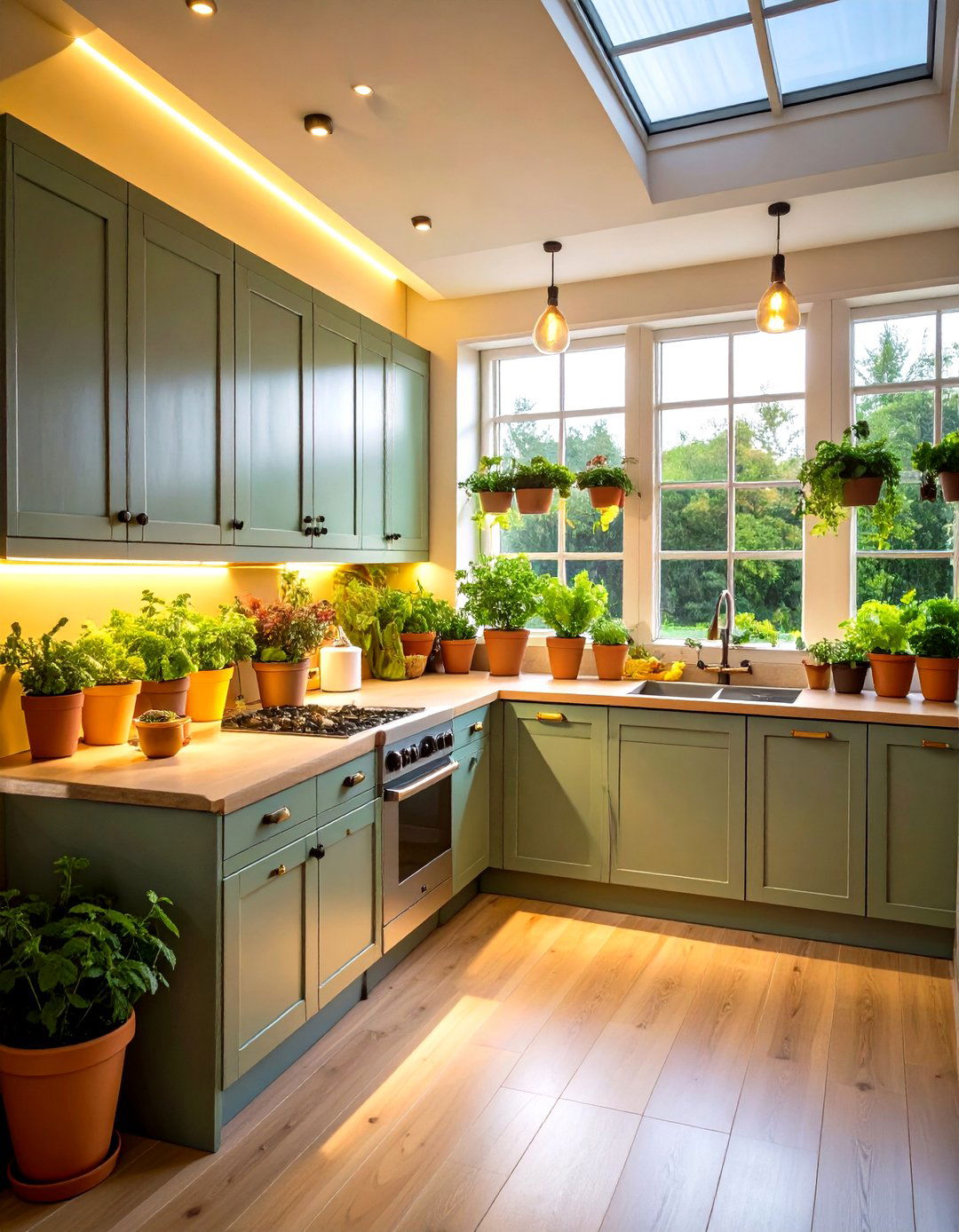 Fresh Herb Garden Window Kitchen - 20 Green and Yellow Kitchen Ideas