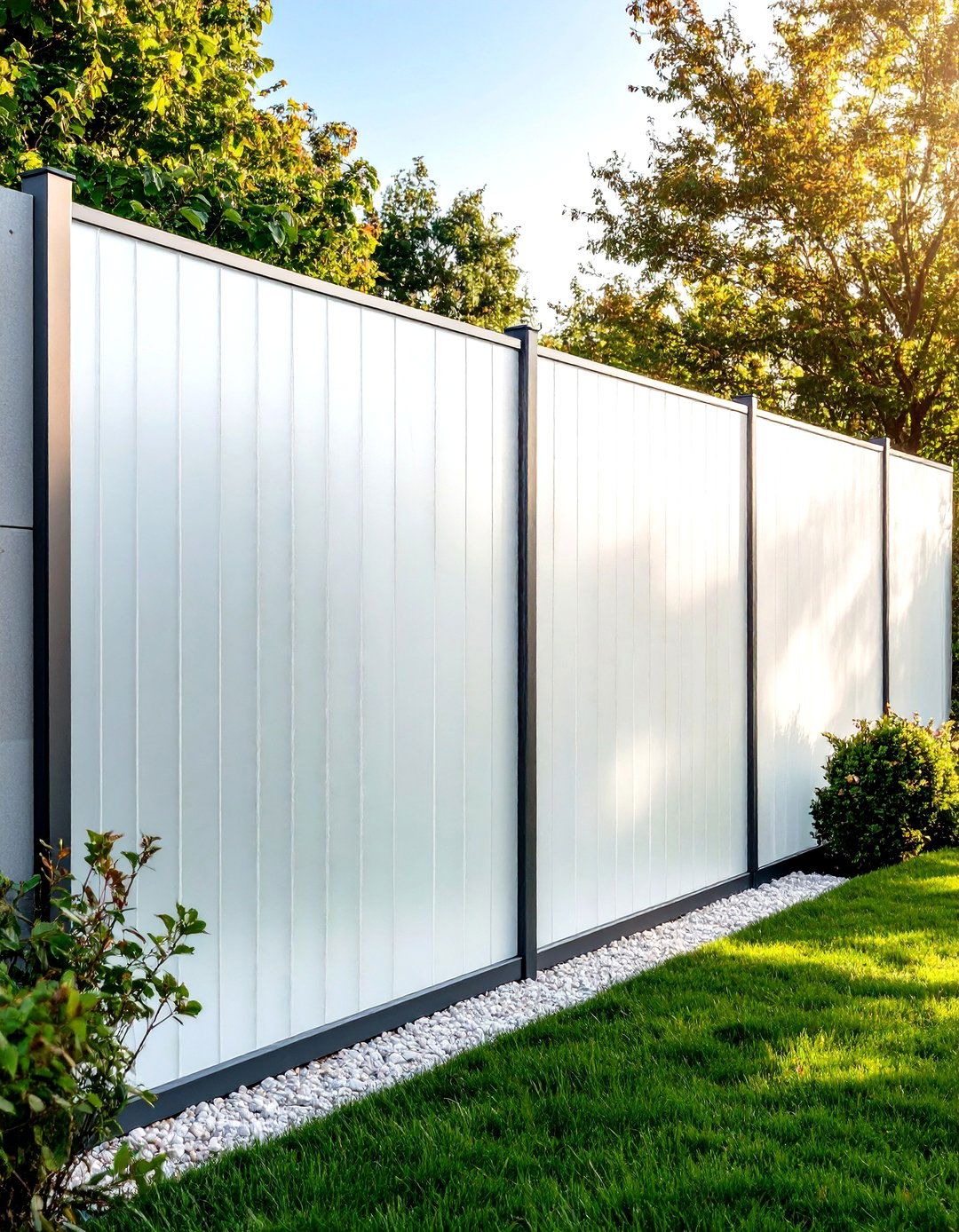 Frosted Acrylic Panel Decorative Fence - 20 Decorative Fence Ideas