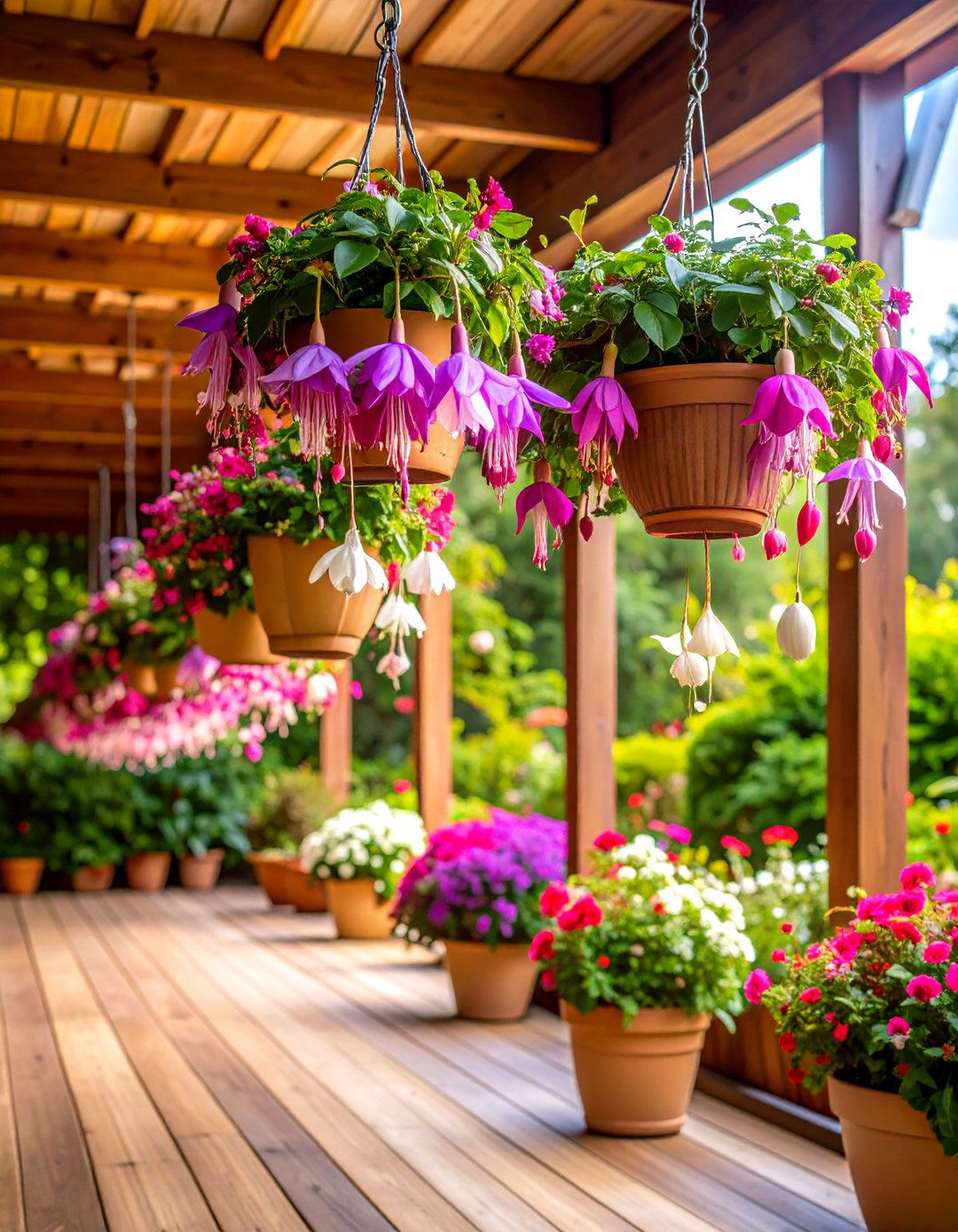 Fuchsia Outdoor Plants for Patio Hanging Displays - 20 Outdoor Plants for Patio