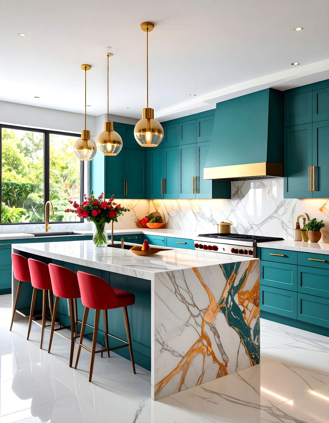 Full Height Backsplash Kitchen Countertops - 20 Kitchen Countertop Ideas