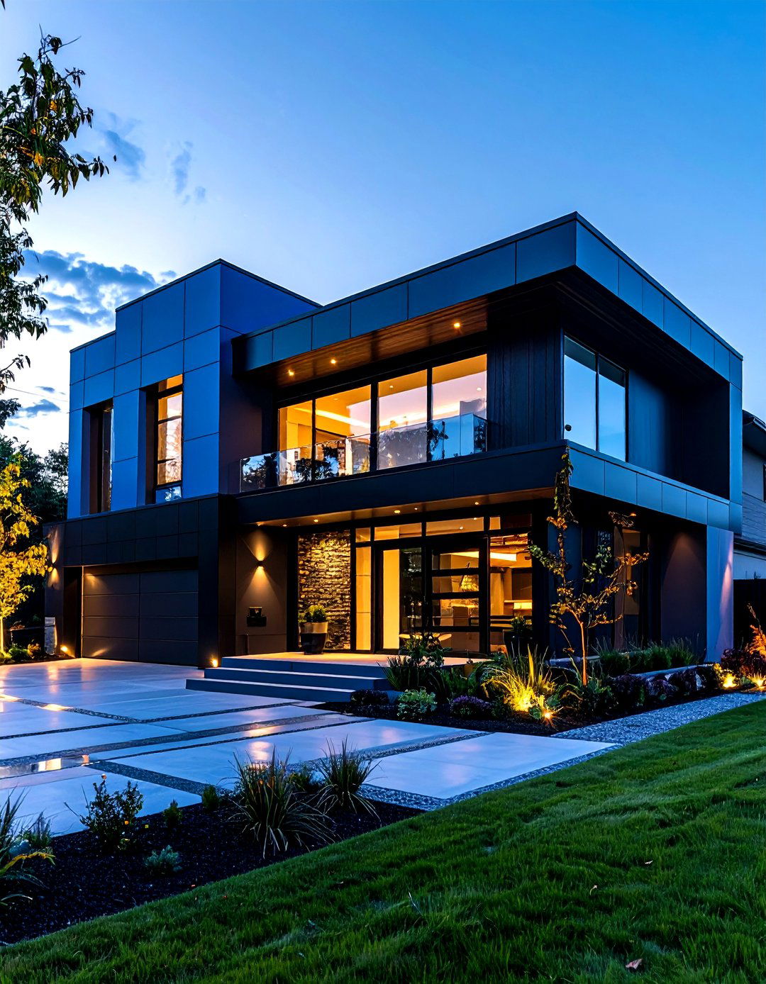 Future Forward Hybrid Blues - 20 Dark Blue House With Black Trim