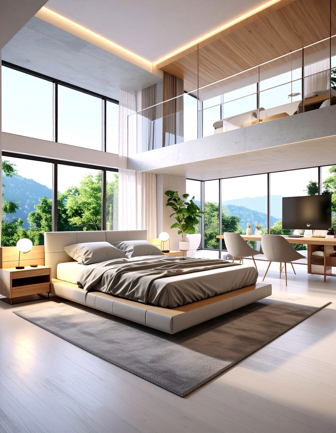 Futuristic Smart Loft Bedroom - 20 Loft Bedroom Ideas