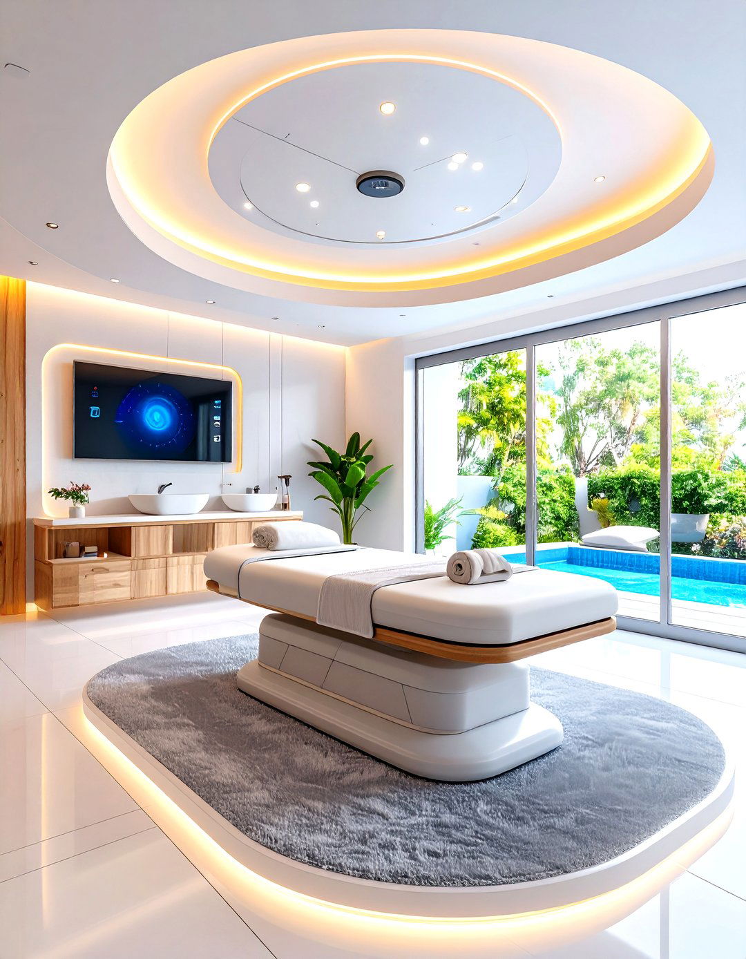 Futuristic Smart Room - 20 Massage Room Setup Ideas
