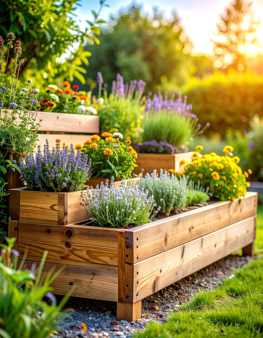 Gabion Filled Garden Bench - 20 Garden Bench Ideas