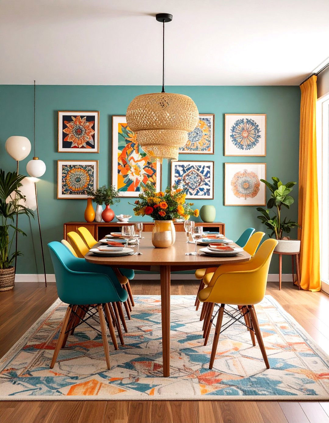Gallery Wall Art Mid Century Modern Dining Room - 20 Mid-century Modern Dining Rooms
