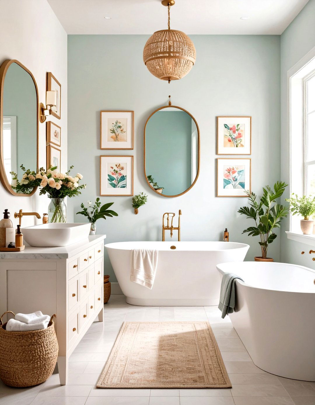 Gallery Wall Art to Spark Conversation - 20 Guest Bathroom Ideas