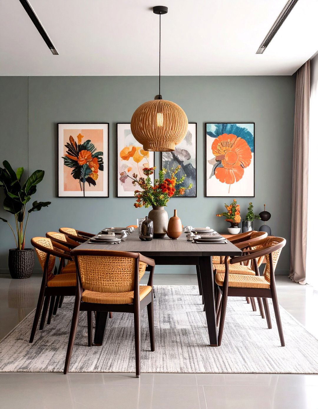 Gallery Wall Artistic Parisian Dining Room - 20 Parisian Dining Room Ideas