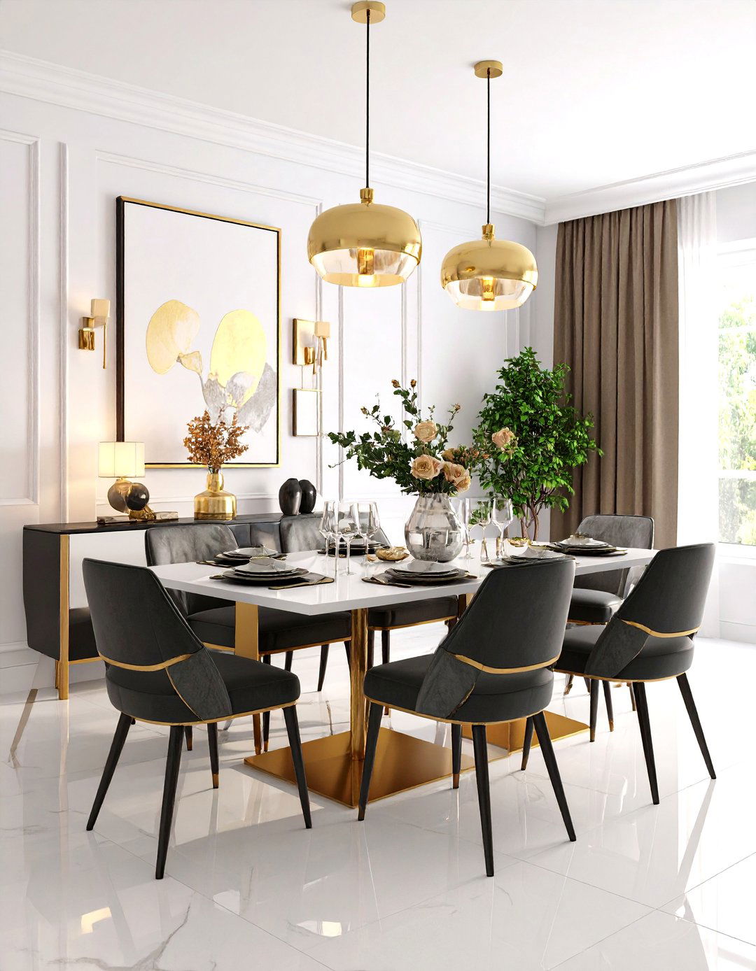 Gallery Wall Dining Room - 20 Eclectic Dining Room Ideas