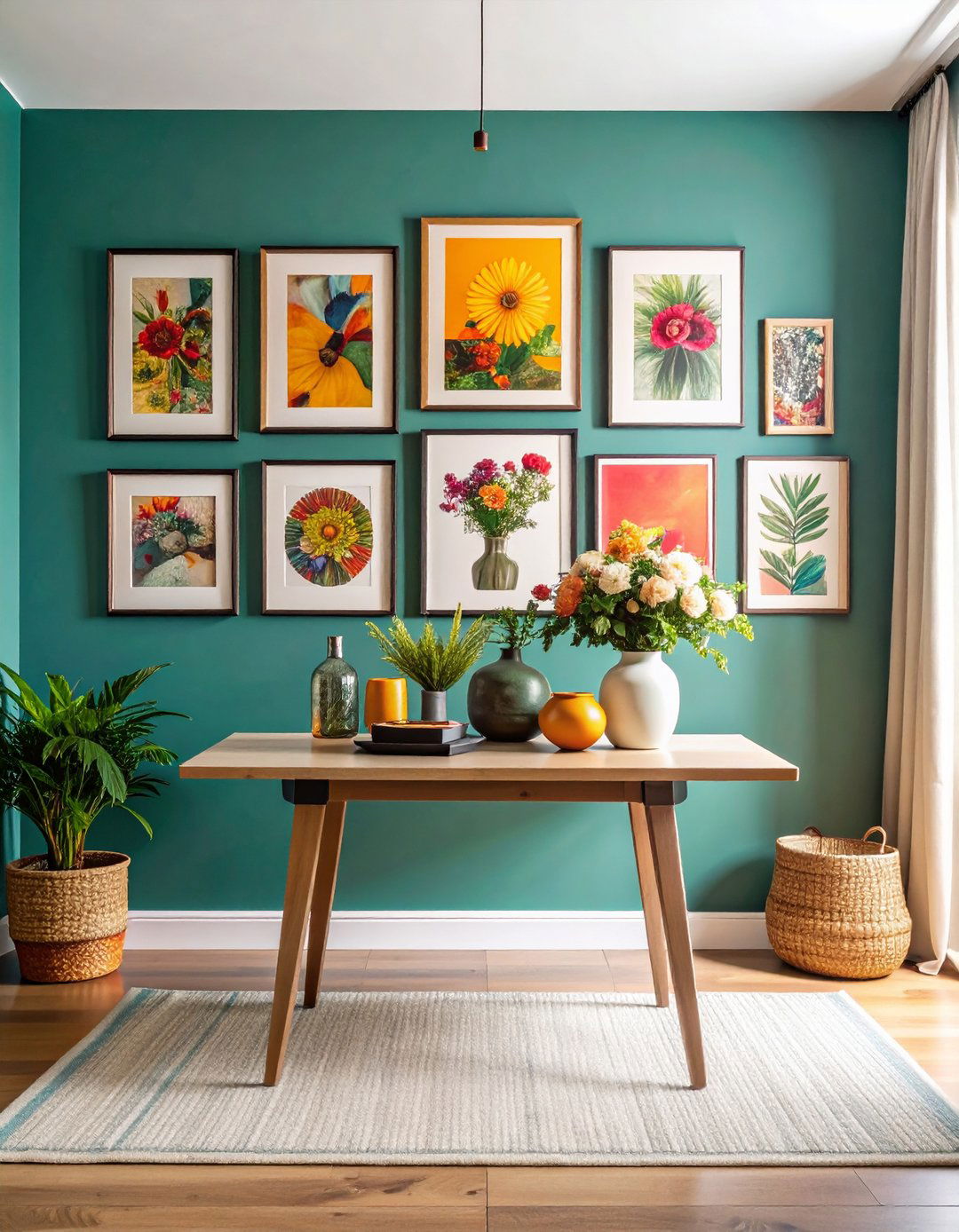 Gallery Wall Entryway Table Base - 20 entryway table decor ideas