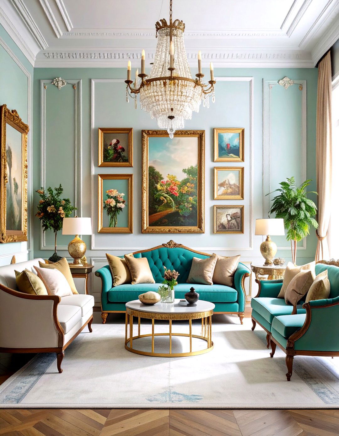 Gallery Wall Mansion Living Room - 20 Mansion Living Room Ideas