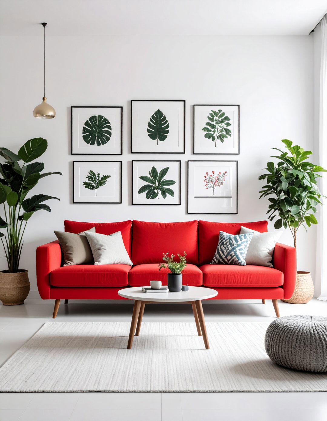 Gallery Wall Red Couch Living Room Artistry - 20 Red Couch Living Room Ideas