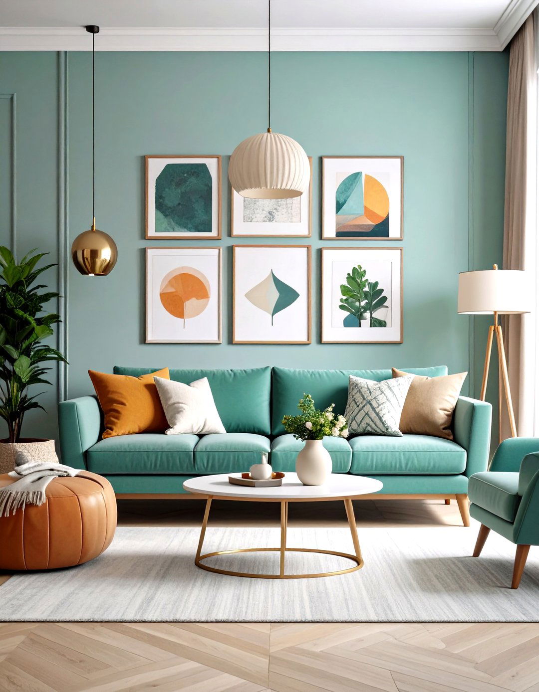 Gallery Wall Sofa Table Integration - 20 Sofa Table Decor Ideas