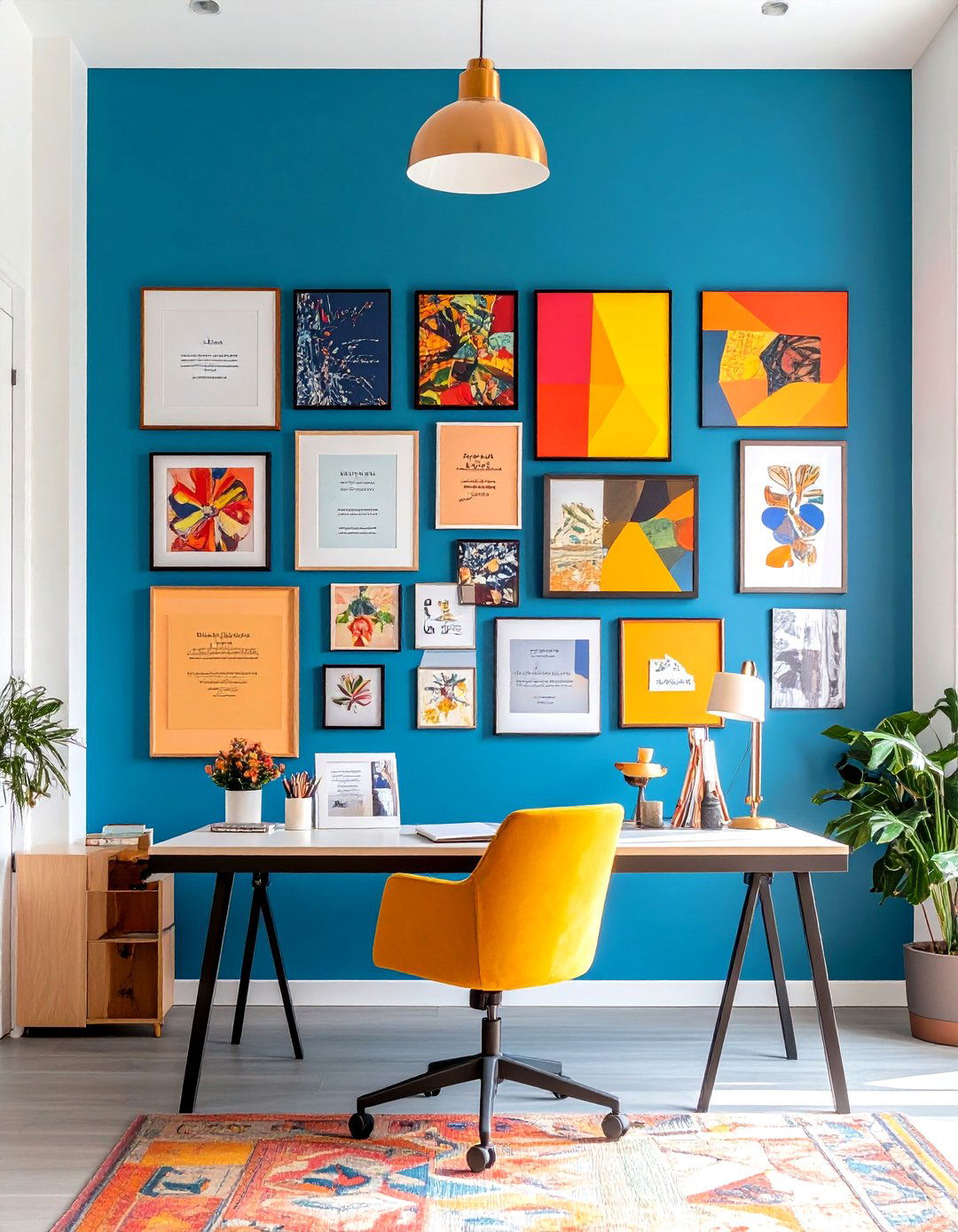 Gallery Wall of Achievements - 20 Study Room Ideas