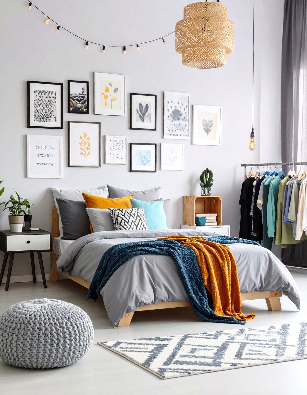 Gallery Wall with Personal Photos - 20 Tween Bedroom Ideas
