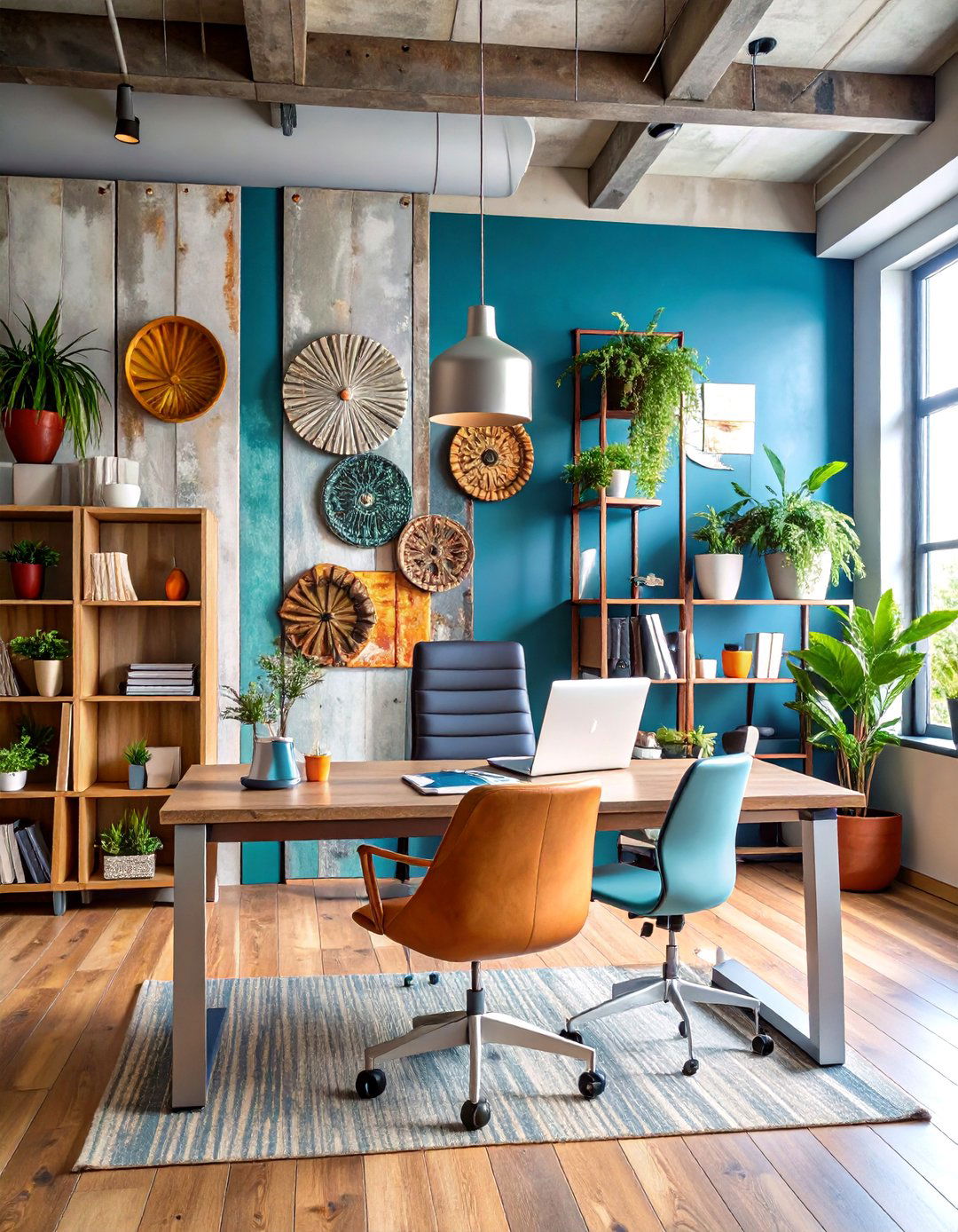 Galvanized Metal Industrial Wall Art - 20 Rustic Wall Decor Ideas