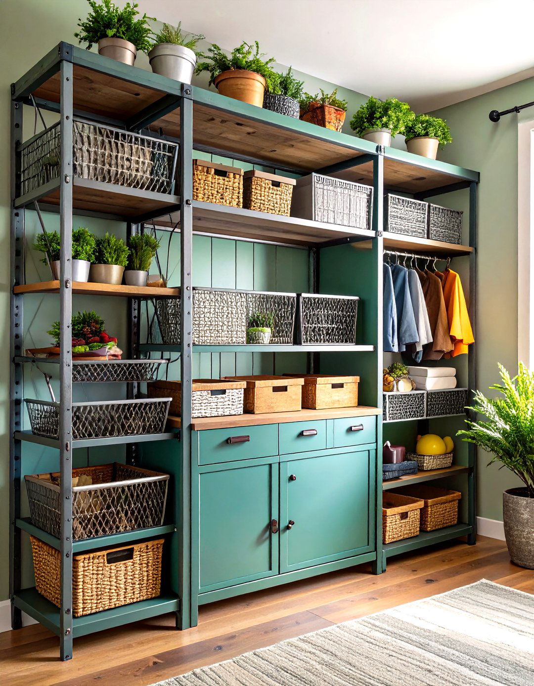 Galvanized Metal Rustic Closet - 20 Rustic Closet Ideas