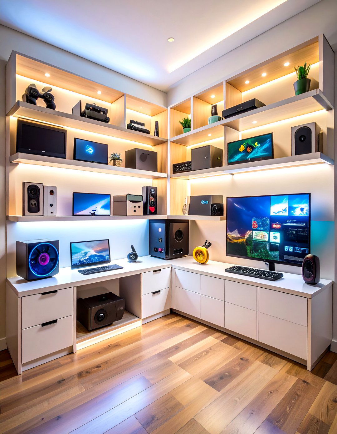 Gaming Console Display and Storage - 20 Video Game Room Ideas