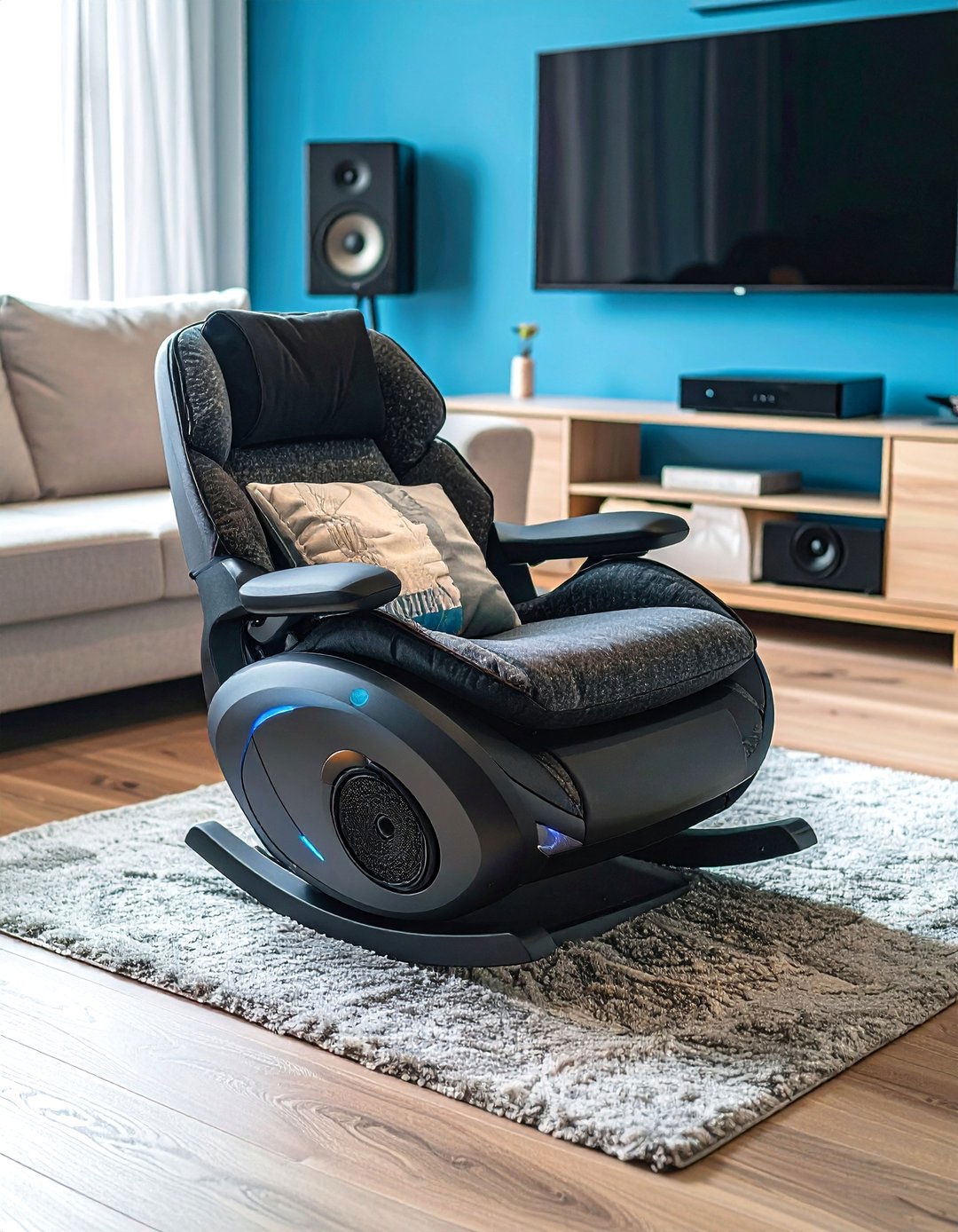 Gaming Floor Seating Rockers with Built In Audio - 20 Floor Seating Ideas