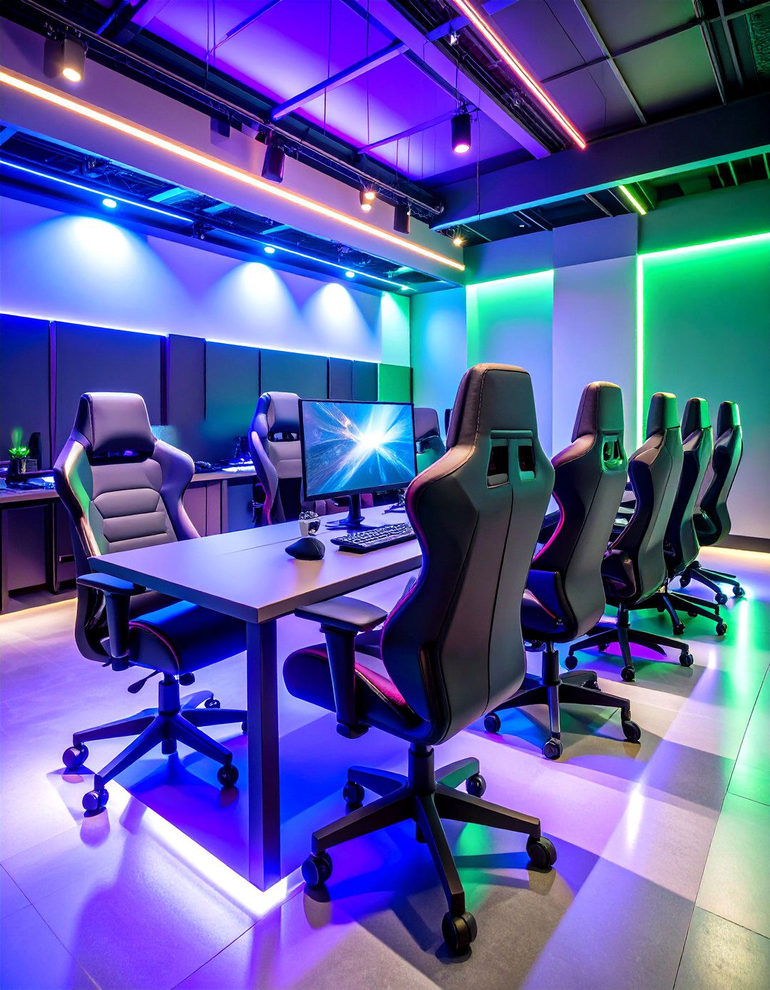 Gaming Focused Man Cave Seating Station - 20 Man Cave Seating Ideas