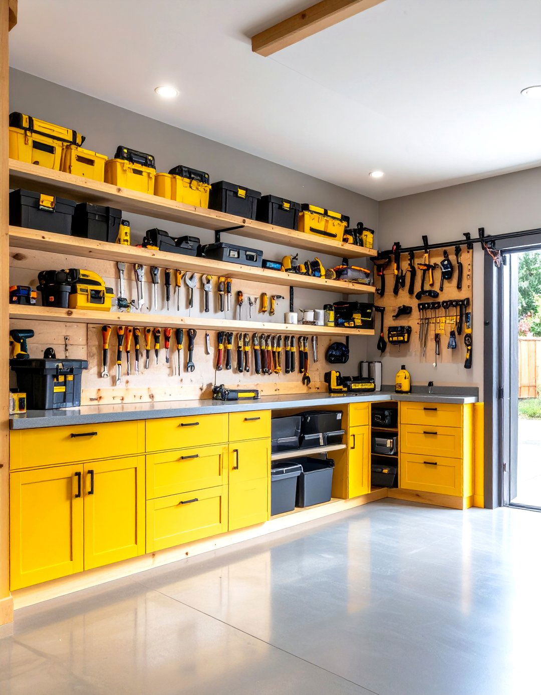 Garage Door Power Tool Storage System - 20 Power Tool Storage Ideas