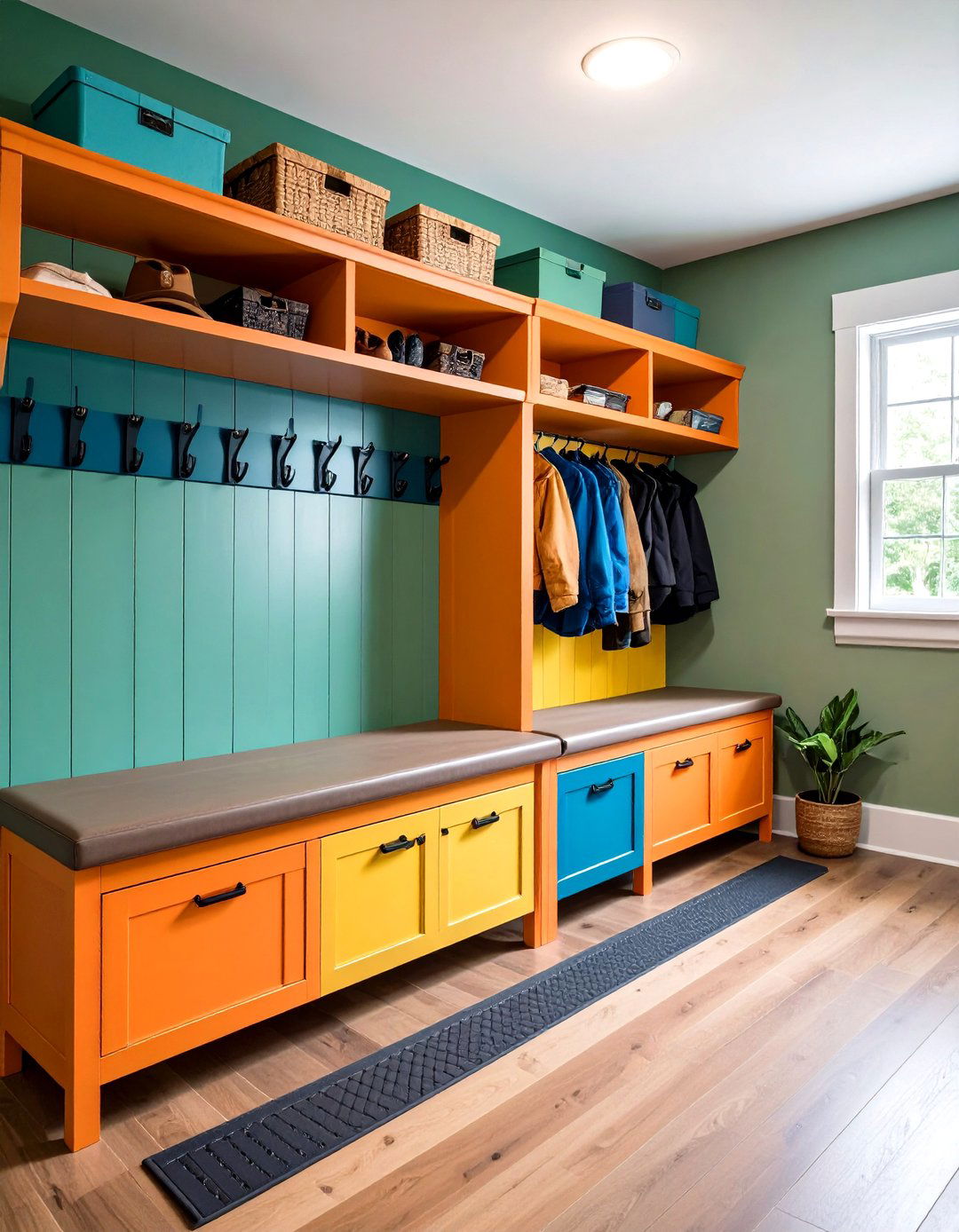 Garage Mudroom Entry Nook - 20 Garage Decor Ideas
