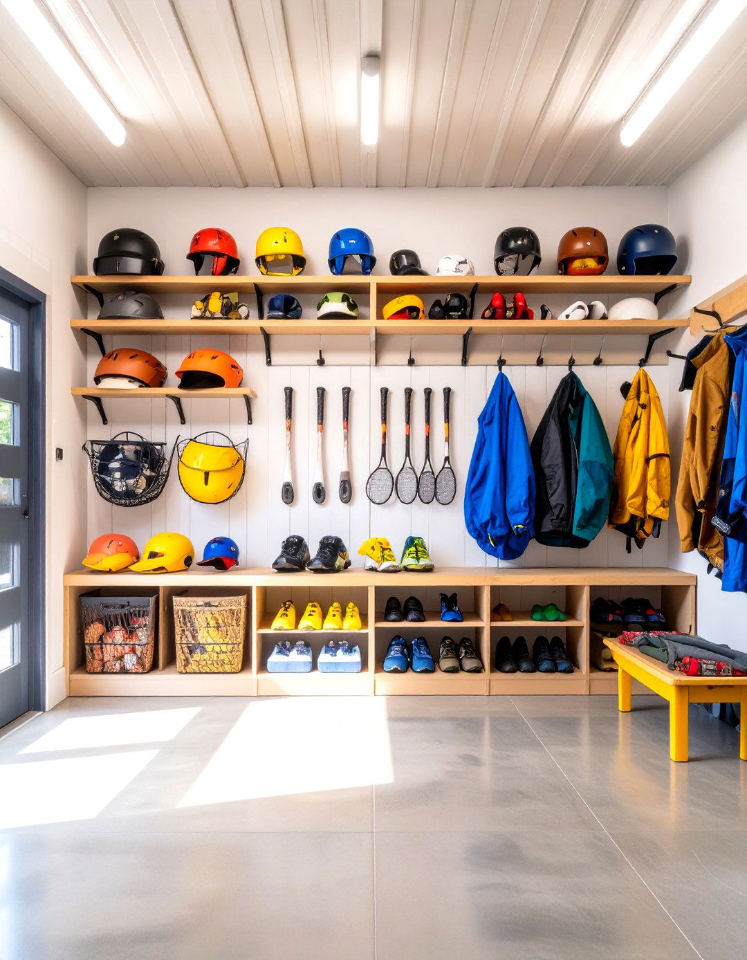 Garage Sports Gear Drop Zone - 20 Drop Zone Ideas