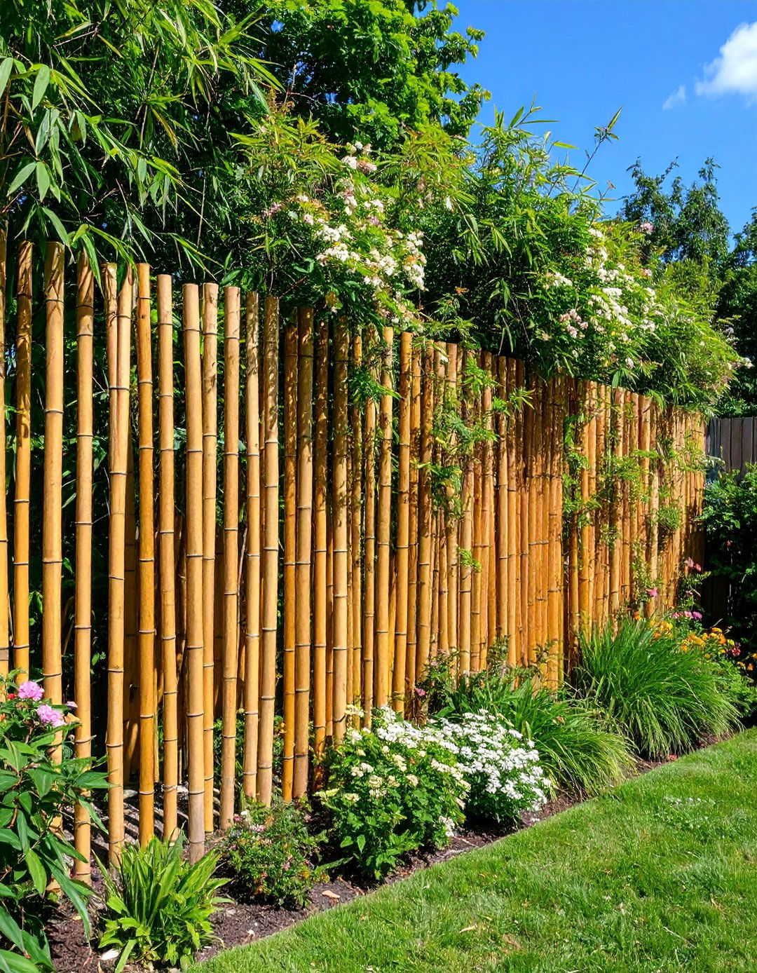 Garden Bamboo Screening - 20 Garden Shade Ideas